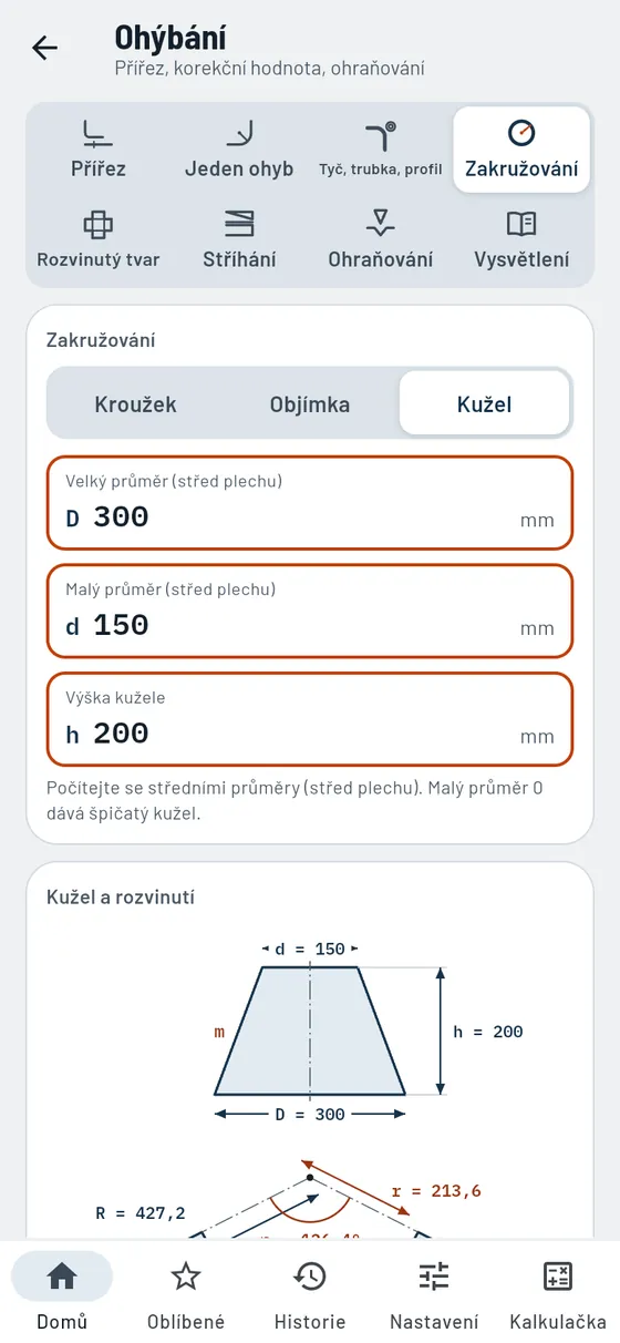 Gesello: ohýbání