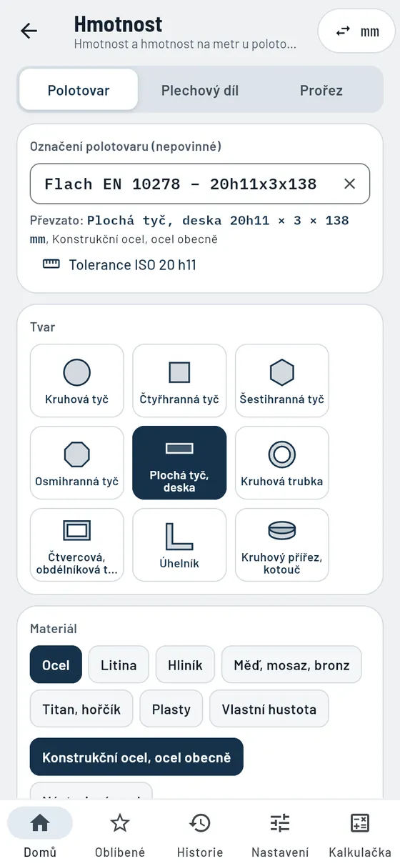 Gesello: Hmotnosti – Vložit označení