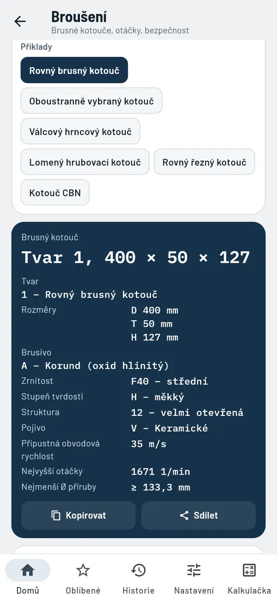 Gesello: Brusné kotouče – rozluštěný brusný kotouč