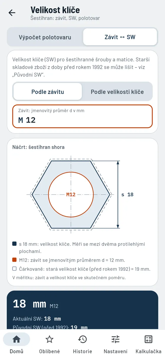 Gesello: Velikosti klíčů – vhodná velikost klíče k závitu