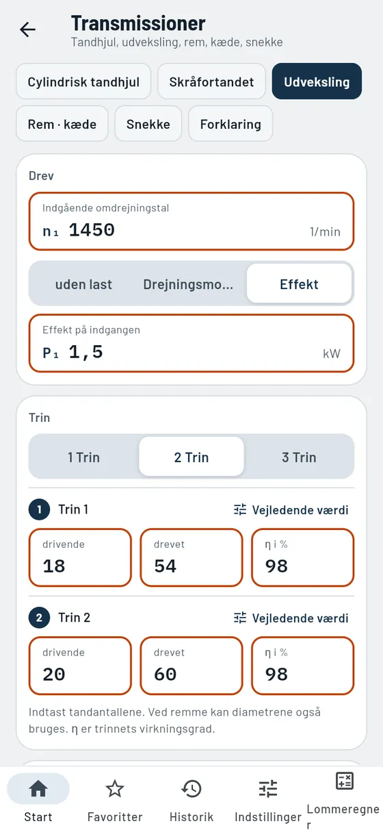 Gesello: Transmissioner – Udveksling