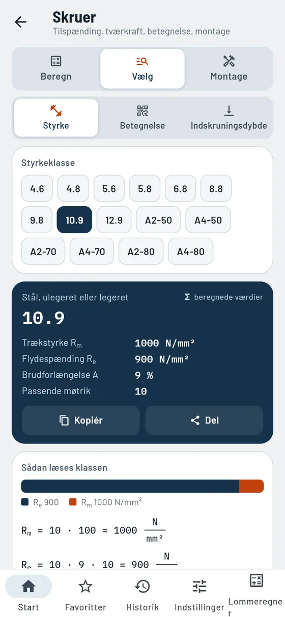 Gesello: skruer – styrkeklasse 10.9