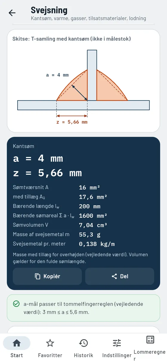 Gesello: svejsning – kantsøm