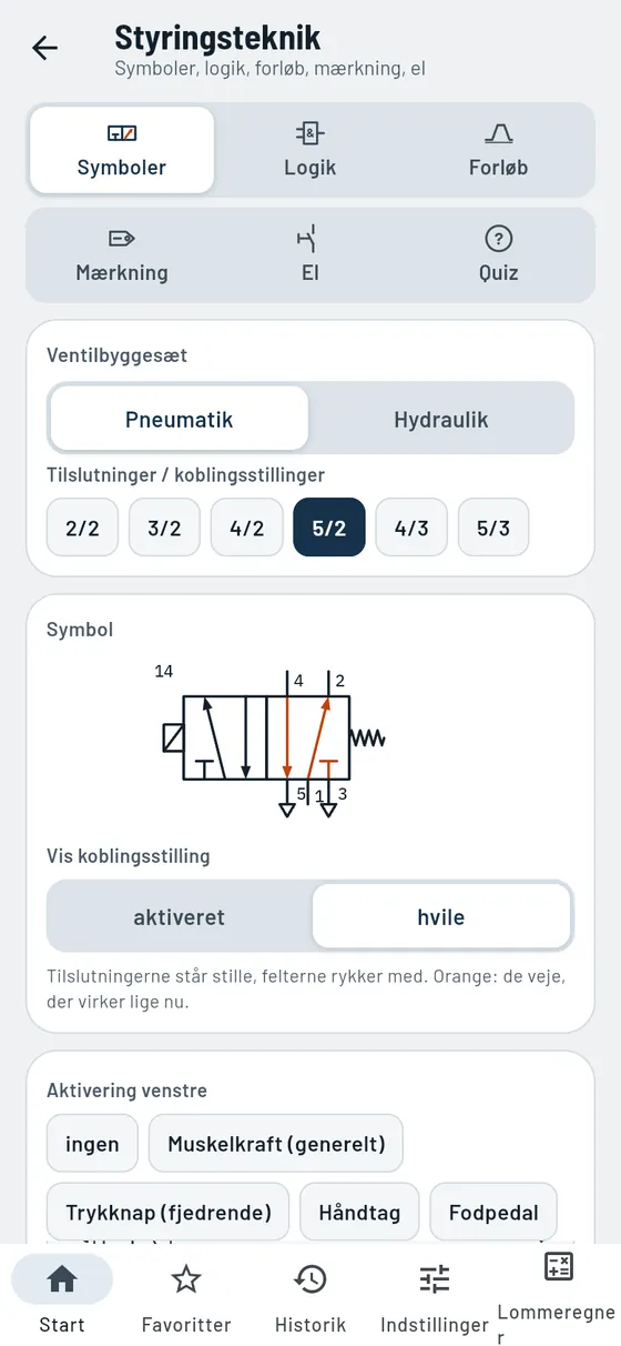 Gesello: Styringsteknik – Ventil 5/2