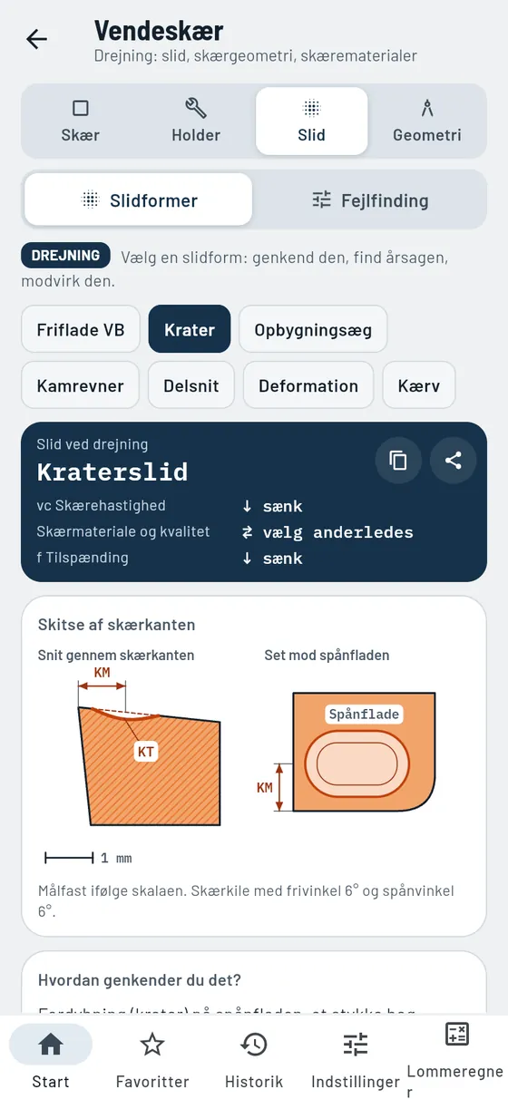 Gesello: vendeskær – genkend slid