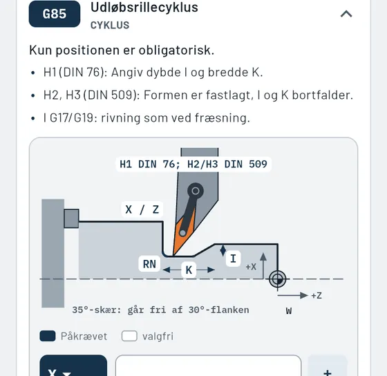 Sådan ser det ud i Gesello: CNC