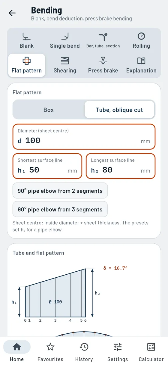 Gesello: Bending – Tube cut at an angle