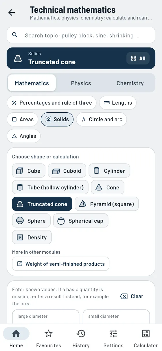Gesello: Technical mathematics – Calculate solids