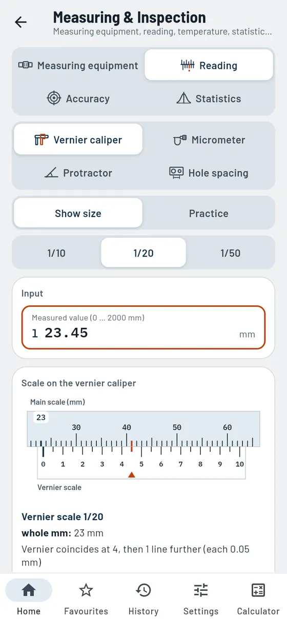 Gesello: measuring & inspection – reading a vernier caliper