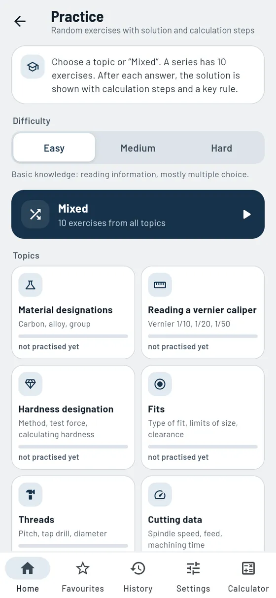 Gesello: Practice – Choose topics