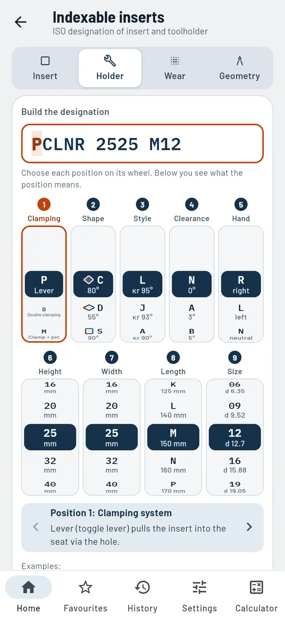Gesello: Indexable inserts – Toolholder