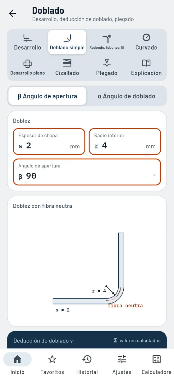 Gesello: Doblado – Doblez individual