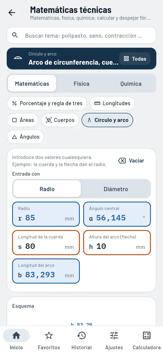 Gesello: Matemáticas técnicas – Longitud de arco