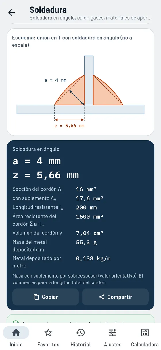 Gesello: soldadura – soldadura en ángulo