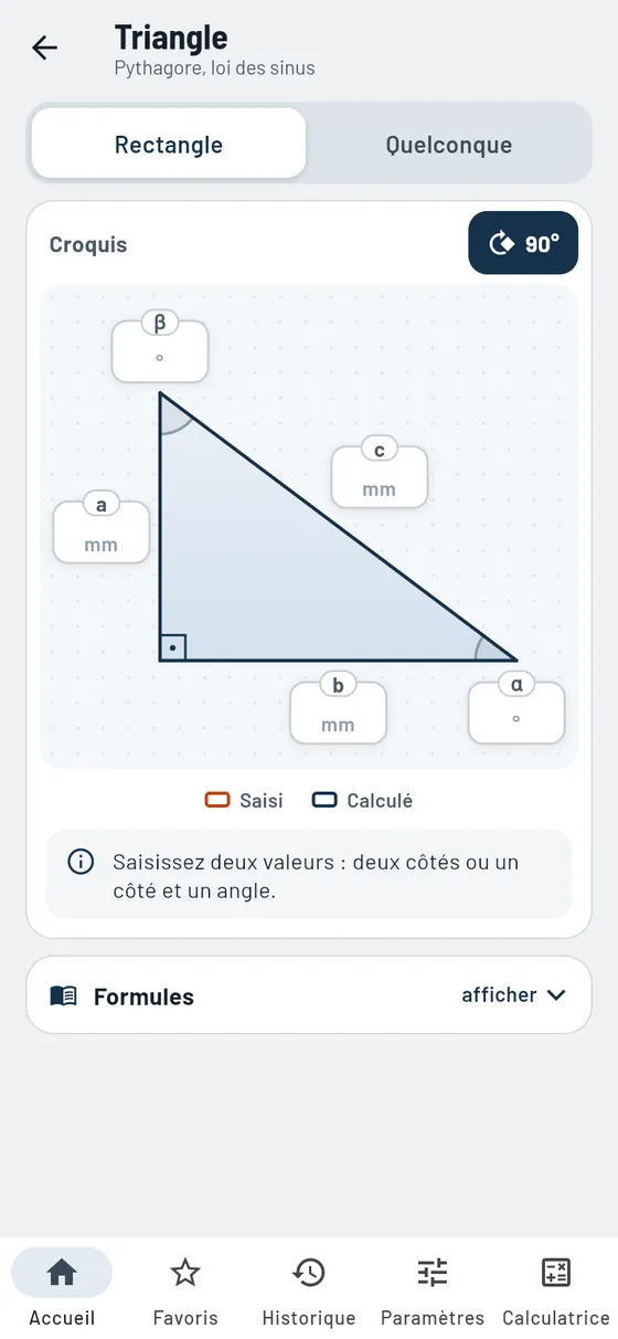 Gesello&nbsp;: Triangles – Triangle rectangle