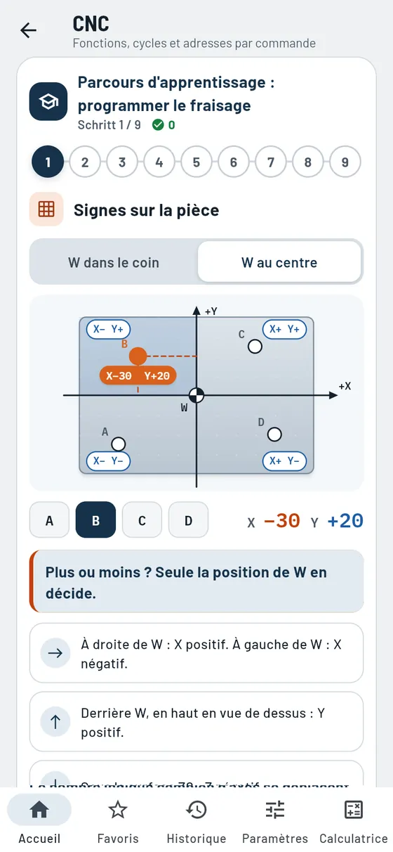 Gesello : CNC – parcours fraisage