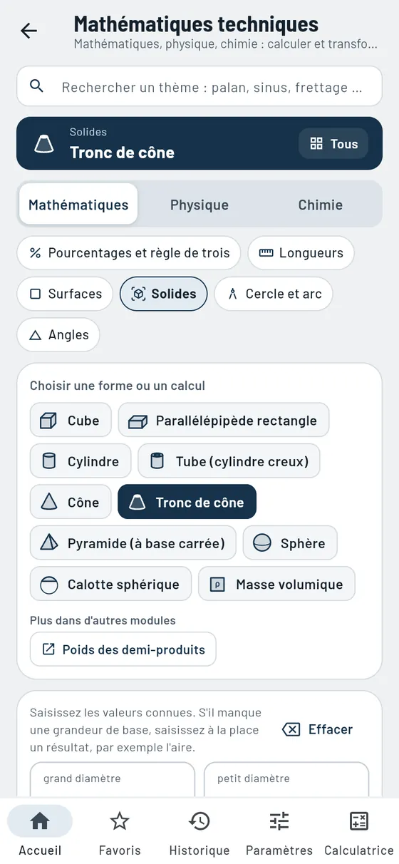 Gesello&nbsp;: Mathématiques techniques – Calculer des solides