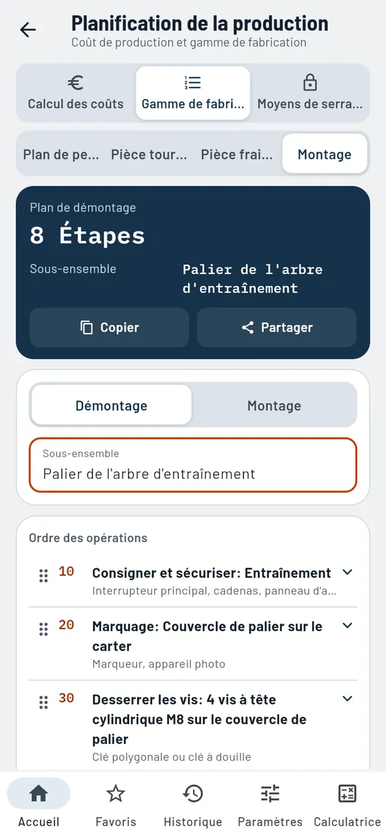 Gesello&nbsp;: Planification de la production – Montage
