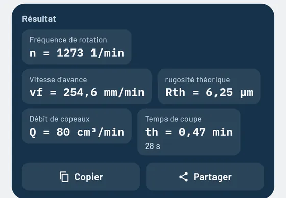 Voici à quoi cela ressemble dans Gesello&nbsp;: conditions de coupe