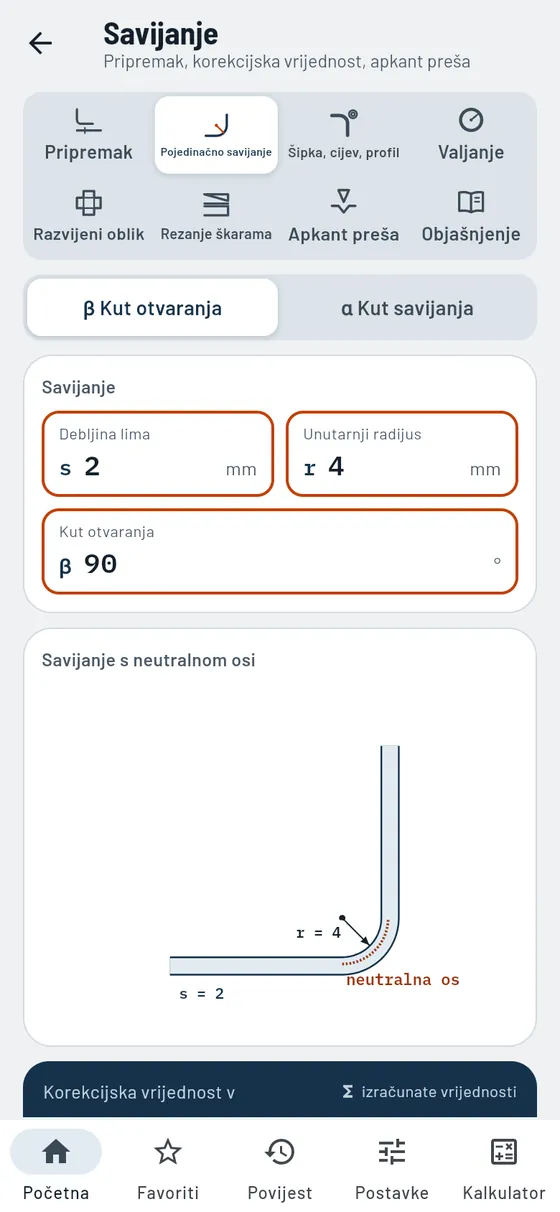 Gesello: Savijanje – Pojedinačno savijanje