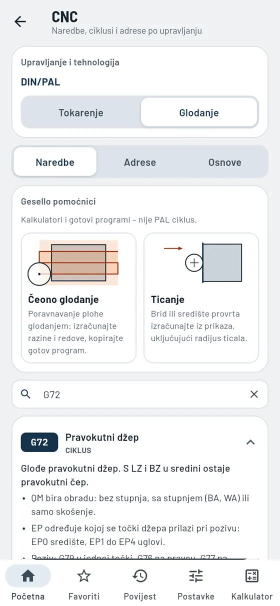 Gesello: CNC – ciklus džepa G72