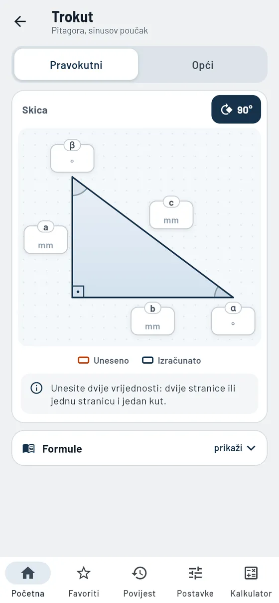 Gesello: trokuti – pravokutni trokut