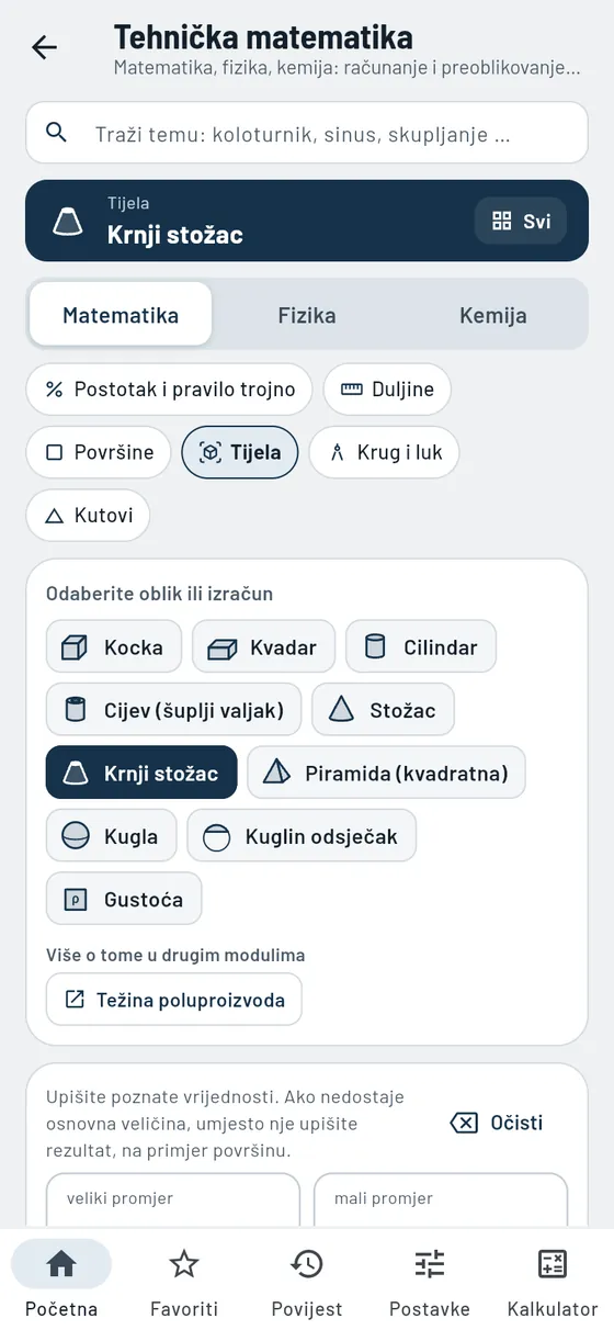 Gesello: tehnička matematika – proračun tijela