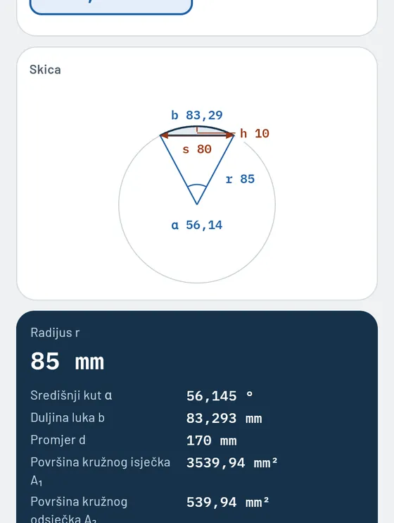 Ovako to izgleda u aplikaciji Gesello: tehnička matematika