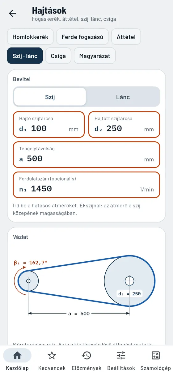 Gesello: Hajtások – Szíjhajtás