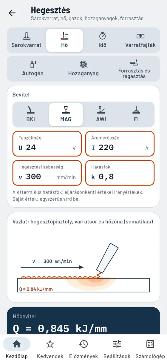 Gesello: hegesztés – hőbevitel