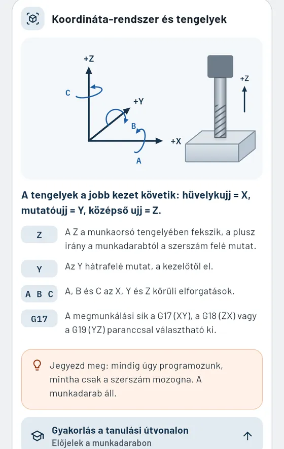 Gesello: koordináta-rendszer és tengelyek témakártya maráshoz