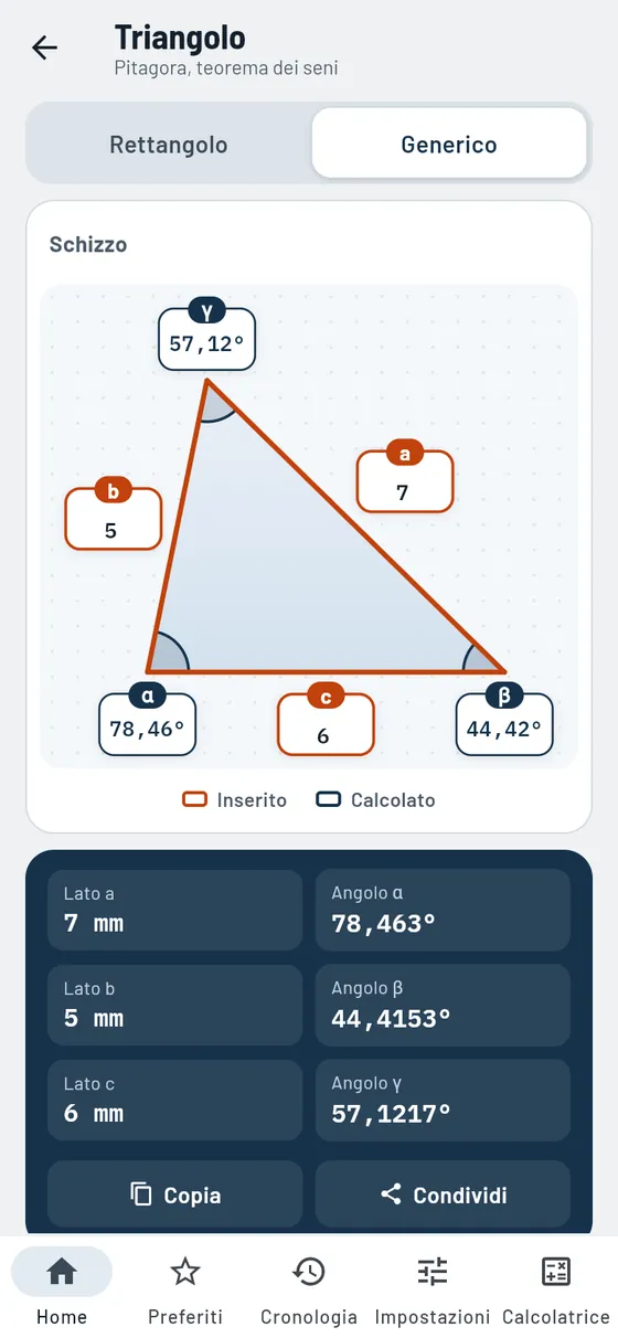 Gesello: Triangoli – Triangolo qualsiasi