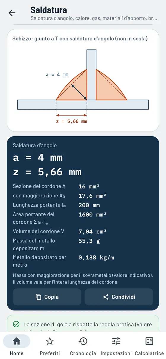 Gesello: saldatura – saldatura d'angolo
