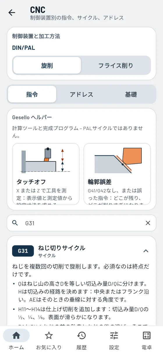 Gesello:CNCサイクル