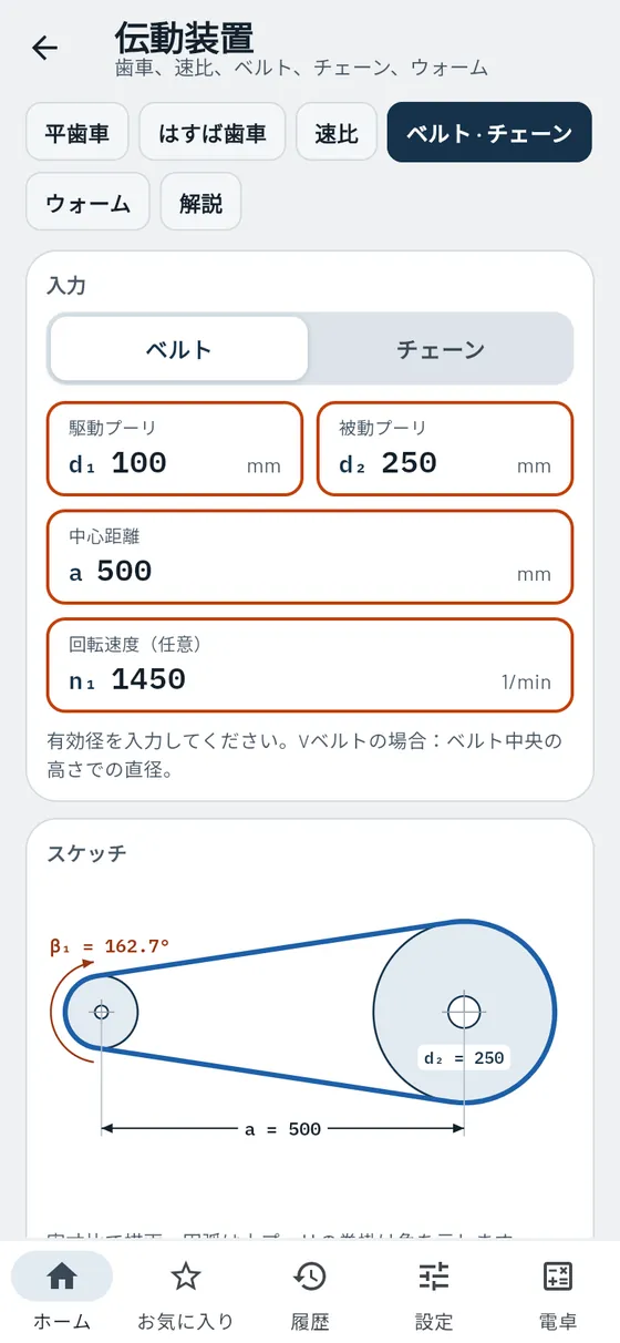 Gesello:伝動装置 – ベルト伝動