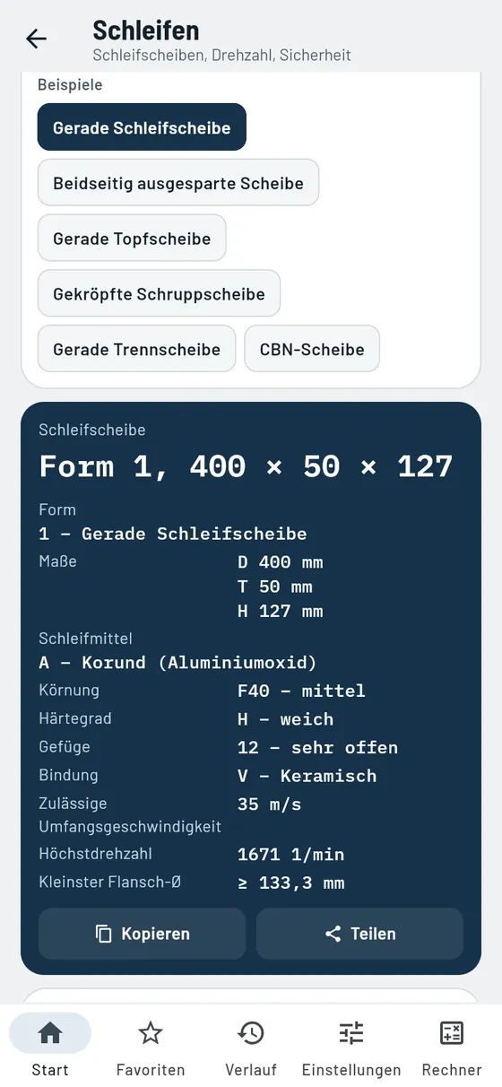 Gesello: Schleifscheiben – Schleifscheibe entschlüsselt