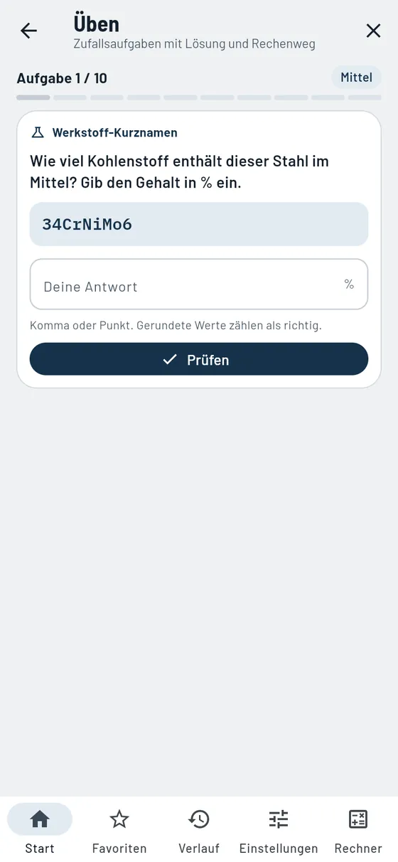 Gesello: Üben – Aufgabe