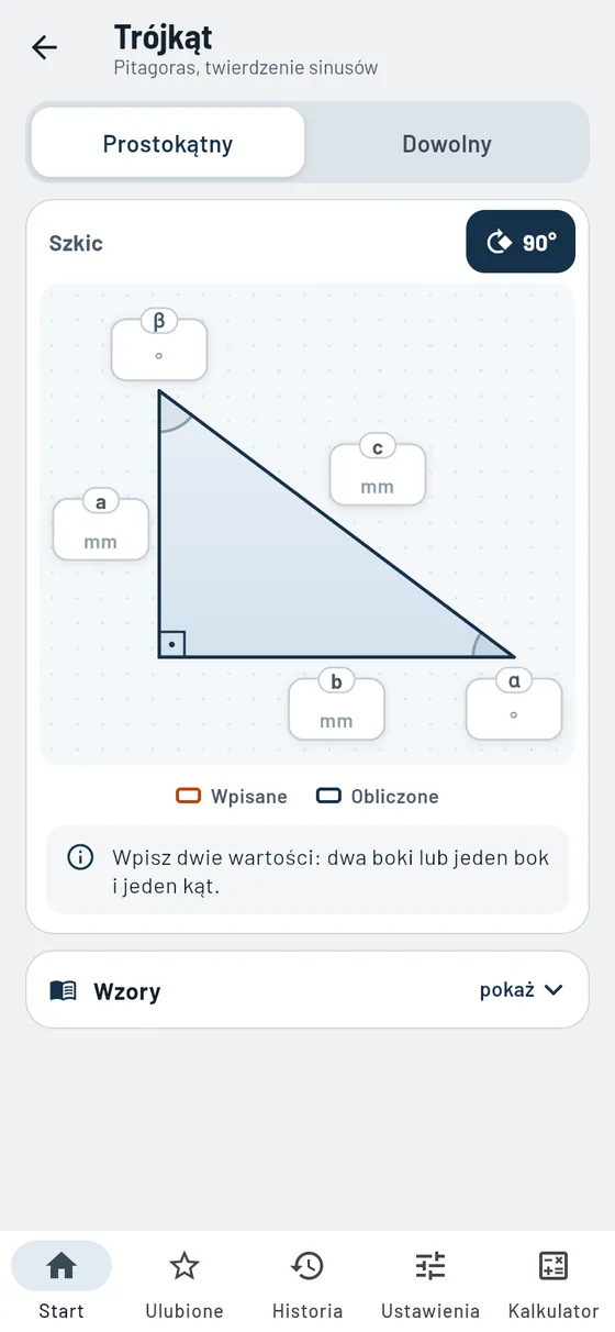 Gesello: Trójkąty – trójkąt prostokątny