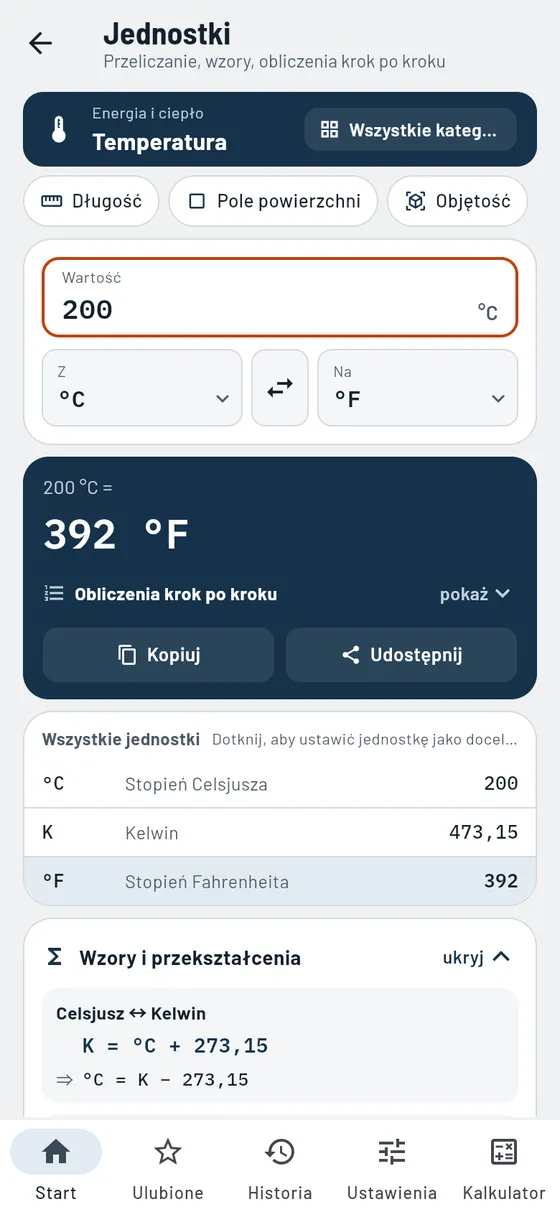 Gesello: Jednostki – temperatura
