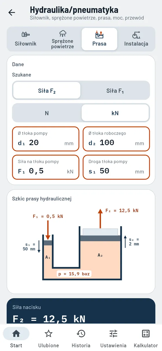 Gesello: Hydraulika i pneumatyka – prasa hydrauliczna