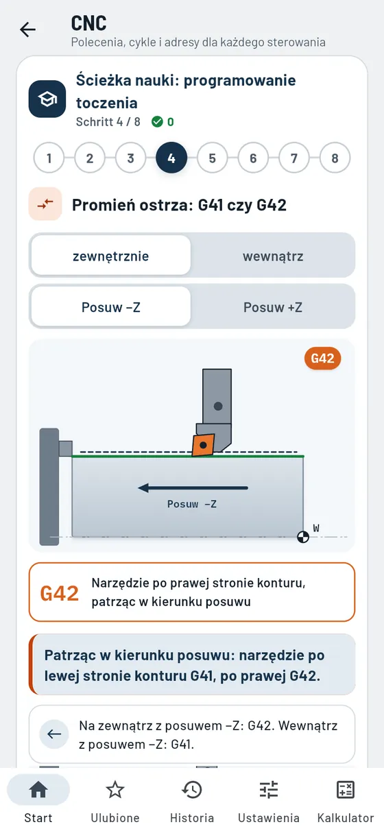 Gesello: CNC – ścieżka nauki: toczenie, G41 czy G42
