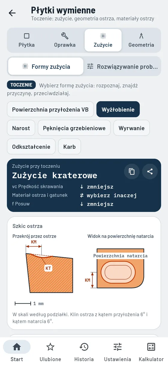 Gesello: Płytki wymienne – rozpoznawanie zużycia