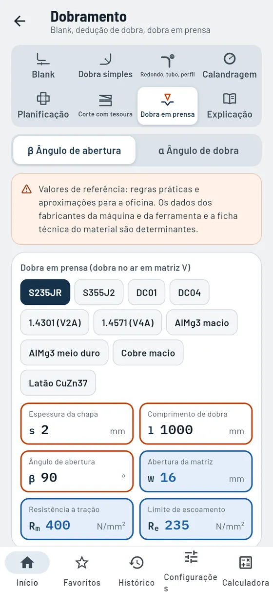 Gesello: Dobramento – Dobra em prensa