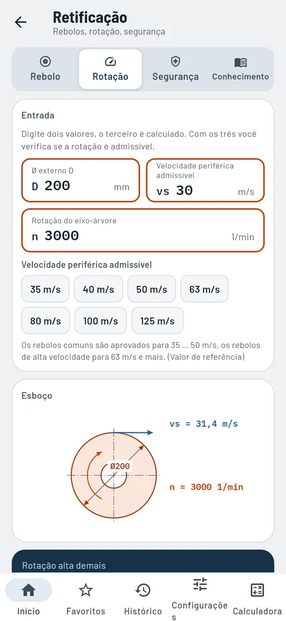 Gesello: Rebolos – Rotação