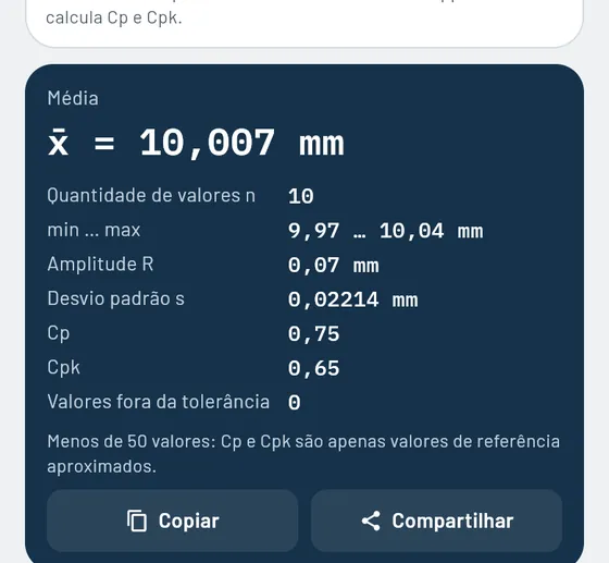 Assim fica no Gesello: medição e inspeção