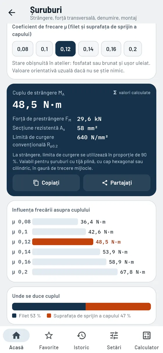 Gesello: Șuruburi – Cuplu de strângere M10 8.8