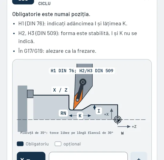 Așa arată în Gesello: CNC