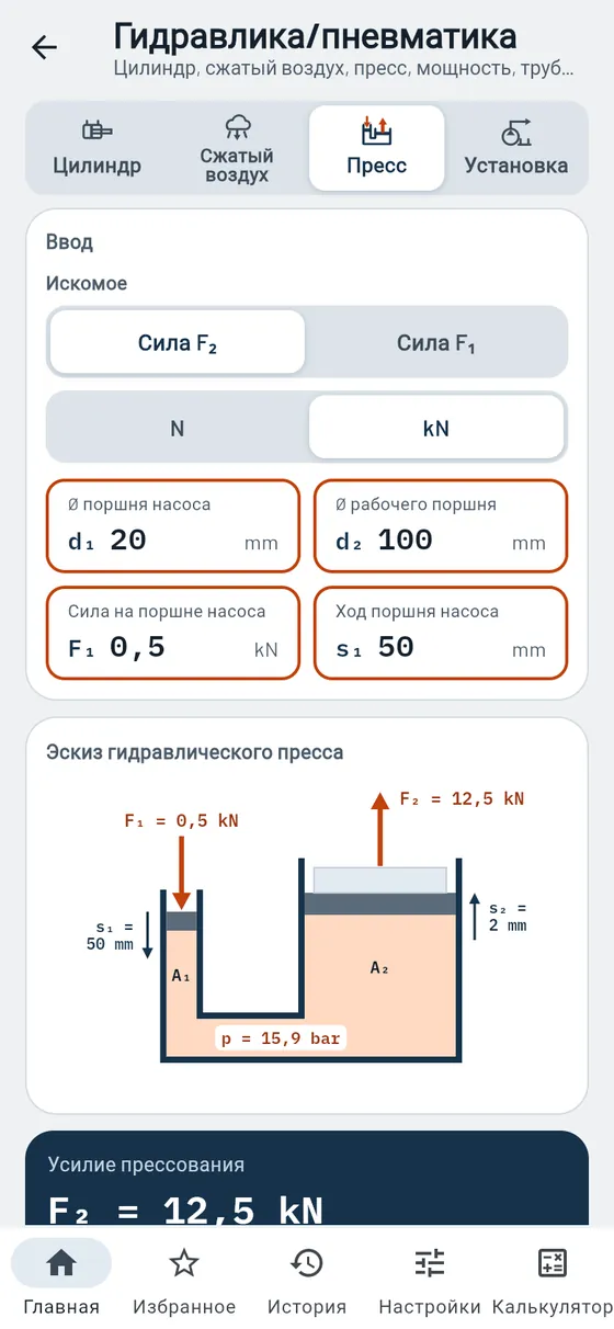 Gesello: Гидравлика и пневматика — гидравлический пресс