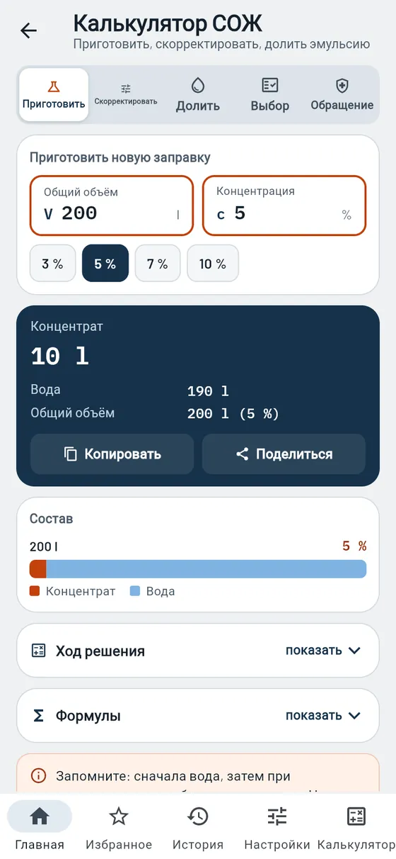 Gesello: СОЖ — новый раствор