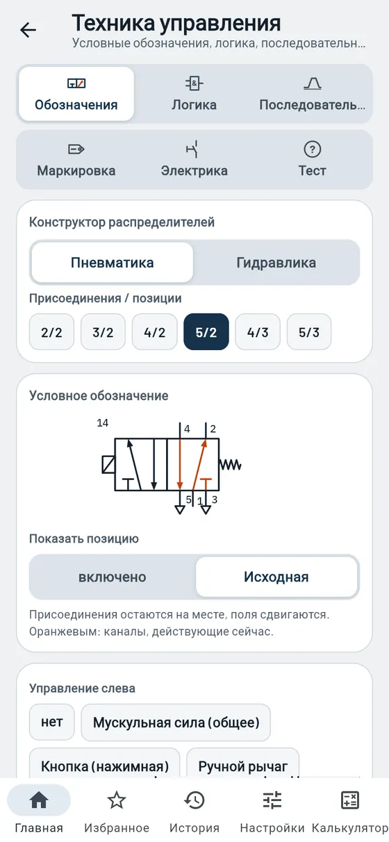 Gesello: Техника управления — распределитель 5/2